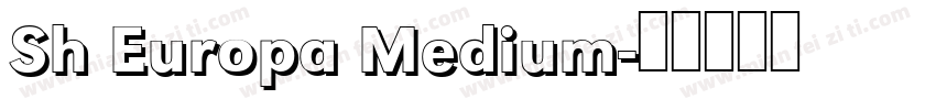 Sh Europa Medium字体转换